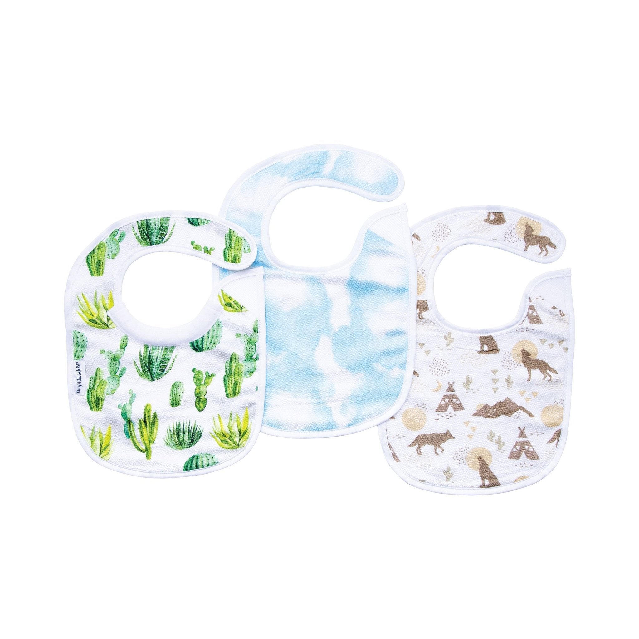 Tiny Twinkle - Kaffle® Feeder Bib - Cacti Set of 3
