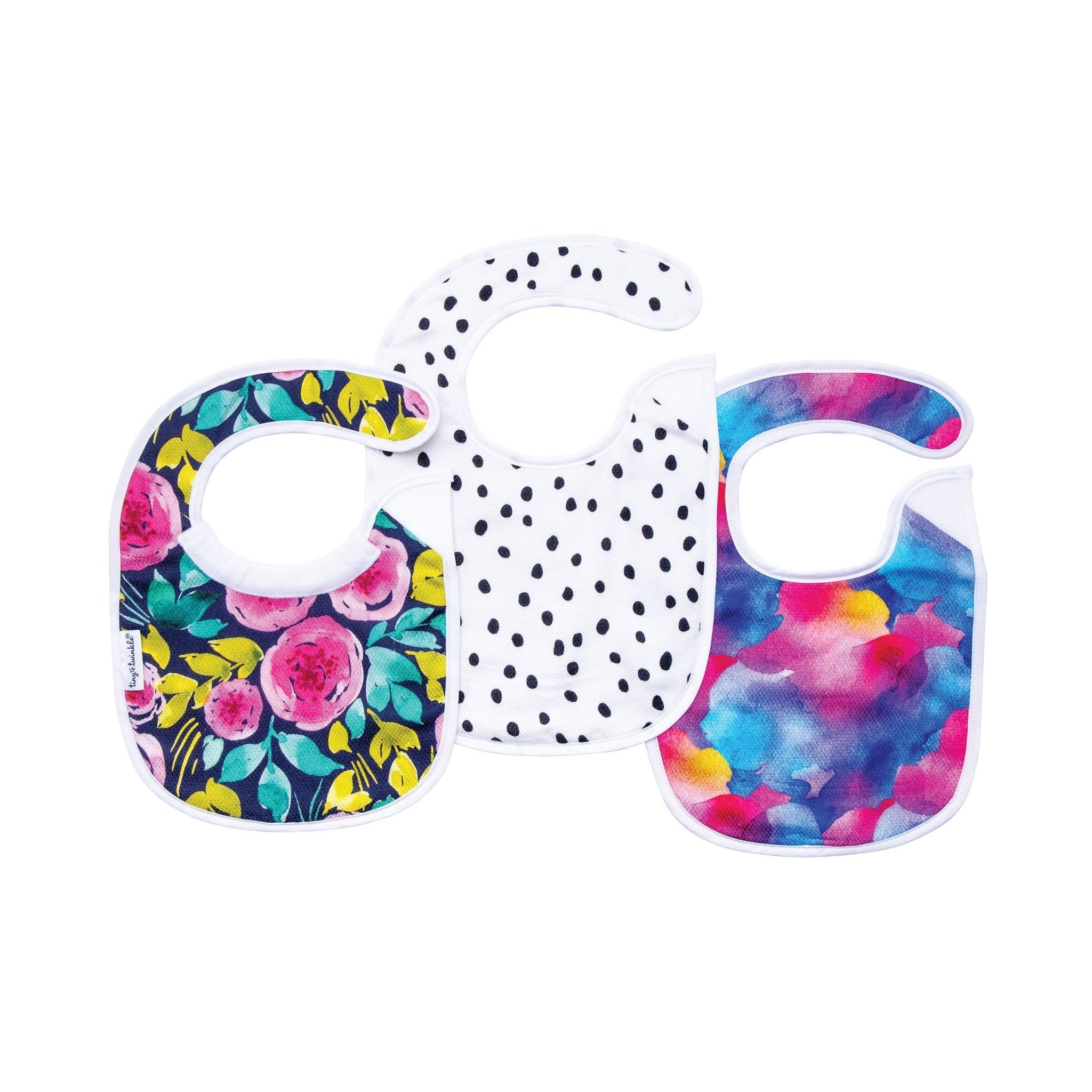 Tiny Twinkle - Kaffle® Feeder Bib - Painted Peony Set of 3