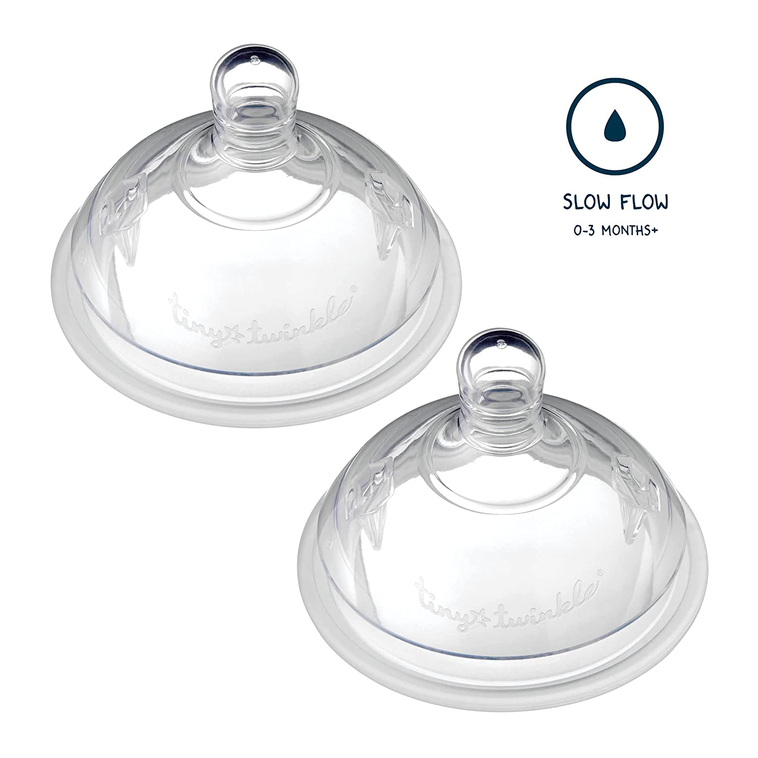 Tiny Twinkle - Silicone Baby Bottle Nipple 2PK