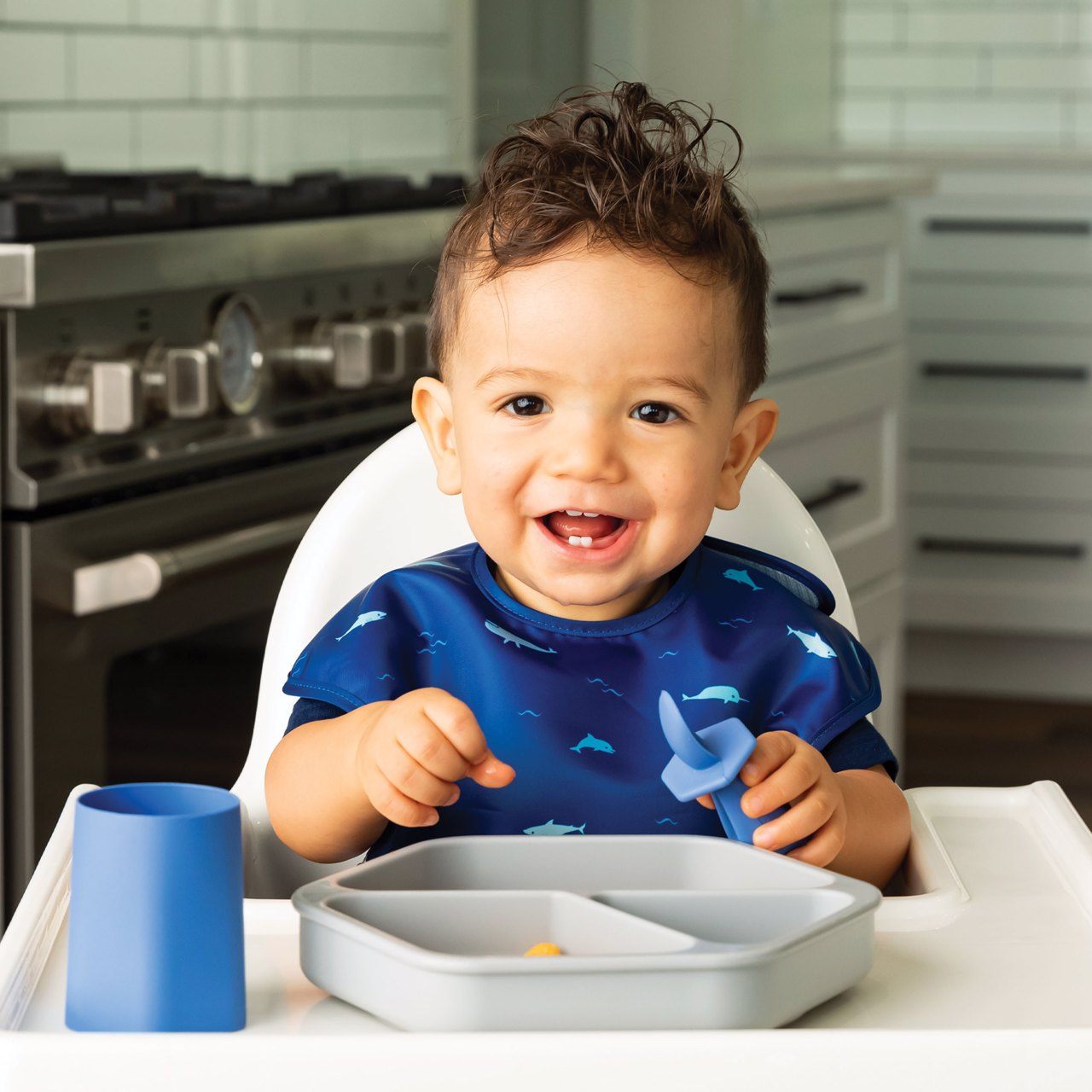 Tiny Twinkle - Silicone Suction Plate - Grey