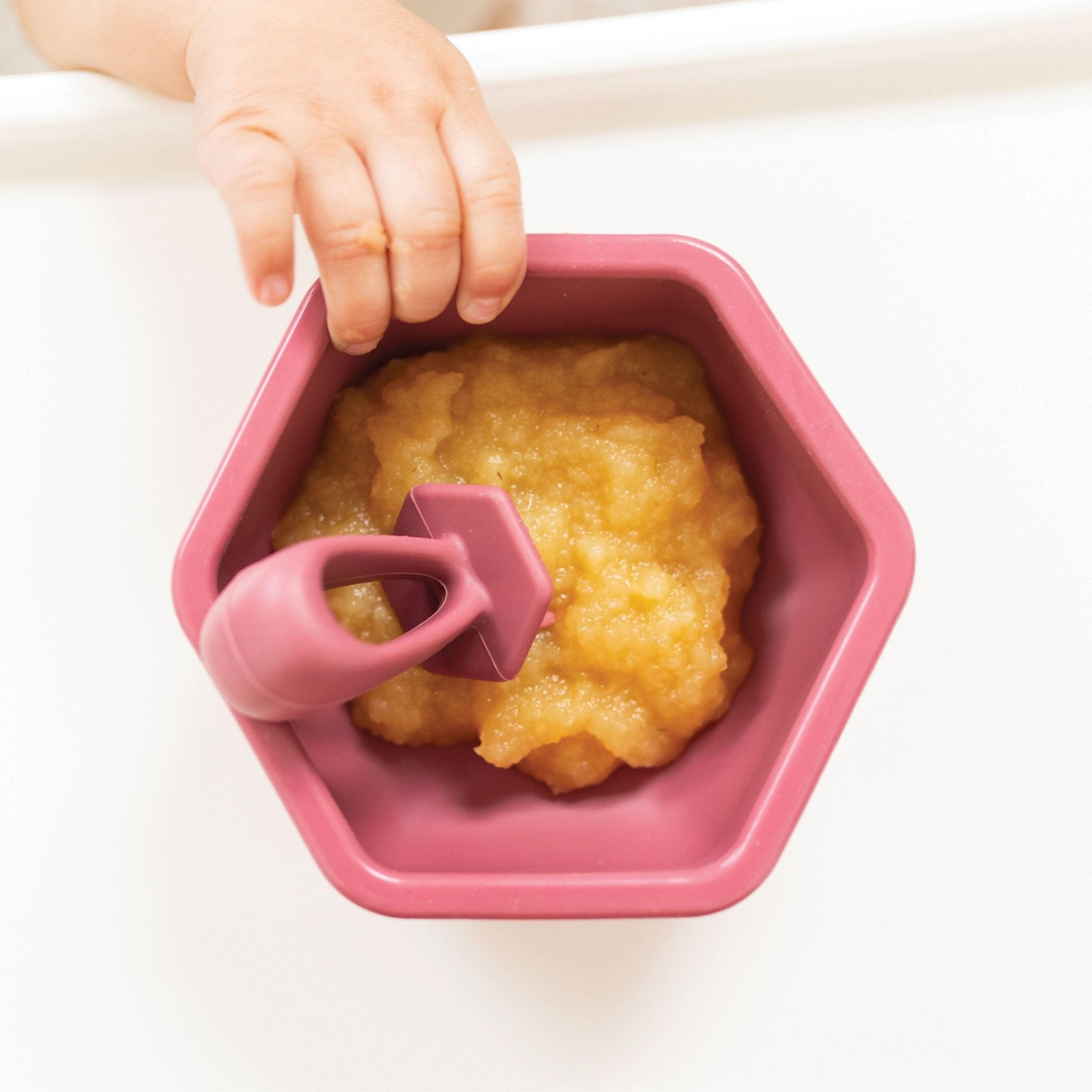 Tiny Twinkle - Silicone Training Utensils - Burgundy
