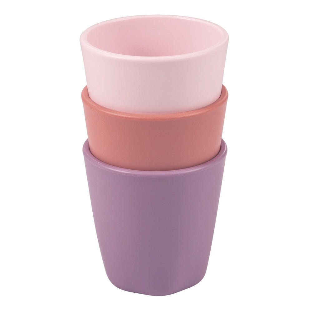 Tiny Twinkle - Tableware 3 Pack Cup Set - Pastel Pink, Rose & Lavender