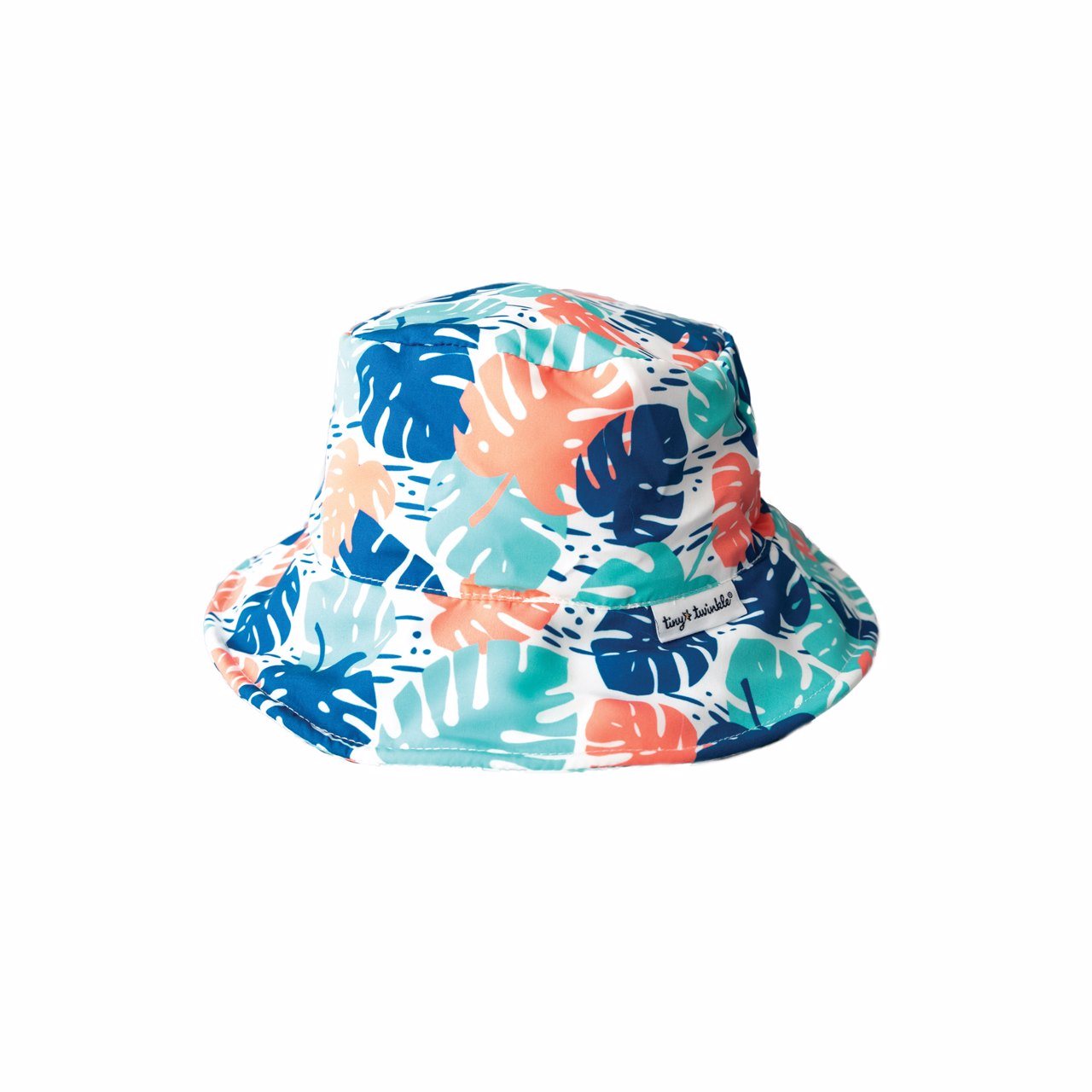 Tiny Twinkle - UPF 50+ Kids Sun Bucket Hat - Monstera